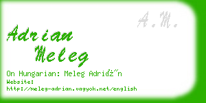 adrian meleg business card